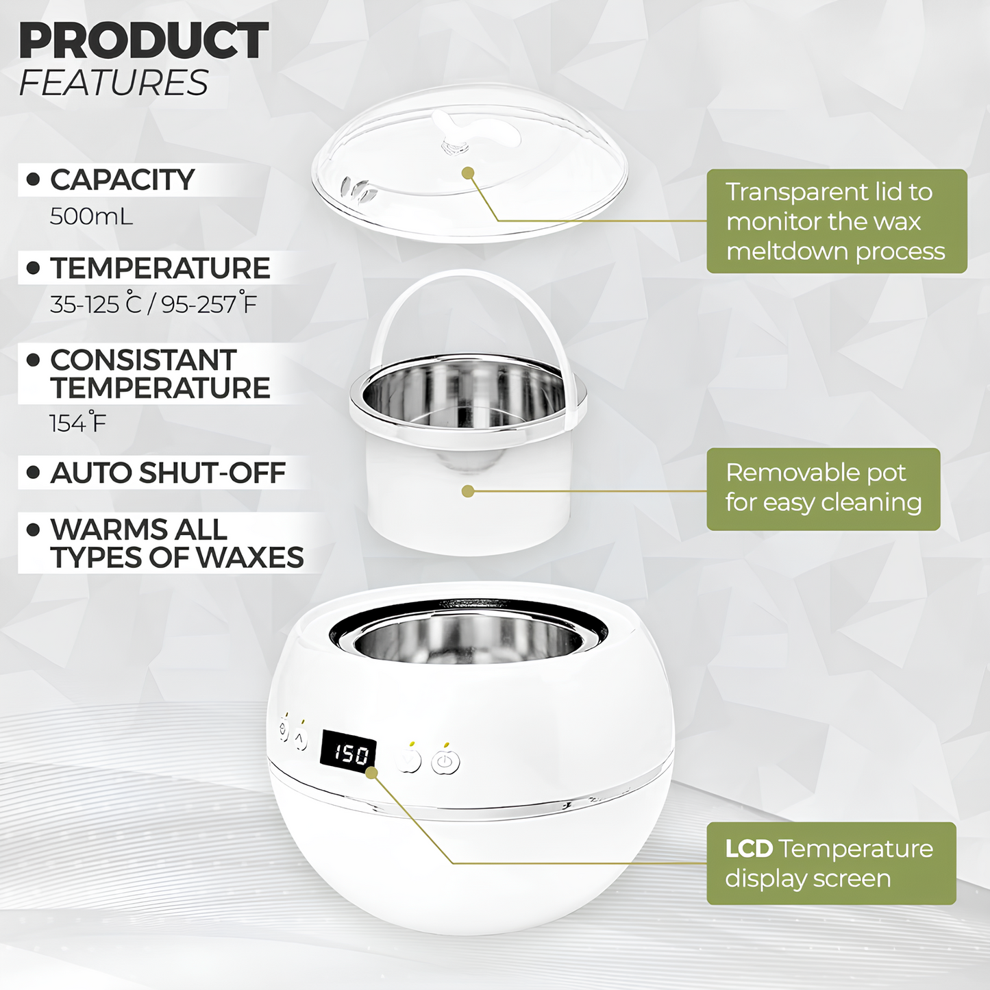 Lunavaé™ Hair Removal – Electric Waxing Device